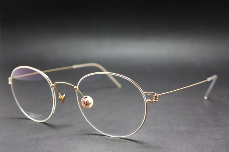  린드버그 18K 금테 모르텐 안경 50 size LINDBERG Precious 프레셔스 로즈 골드 안경테