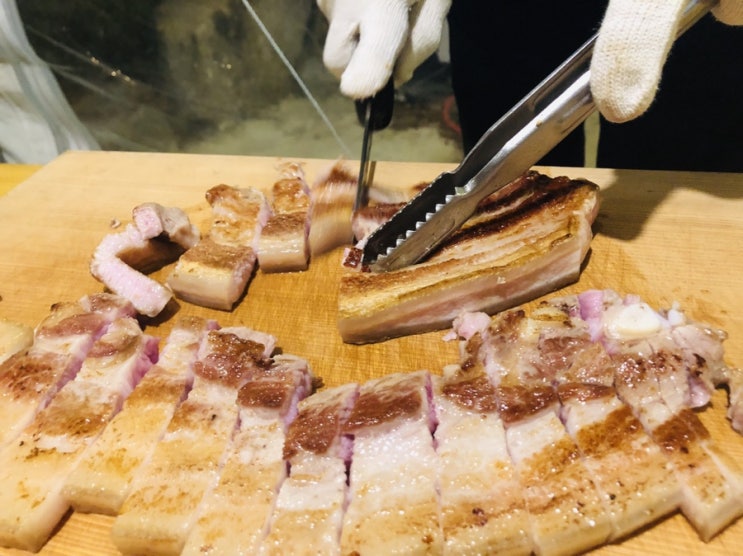  창원 동읍 맛집 초아수산 :: 초대형 철판 삼겹살