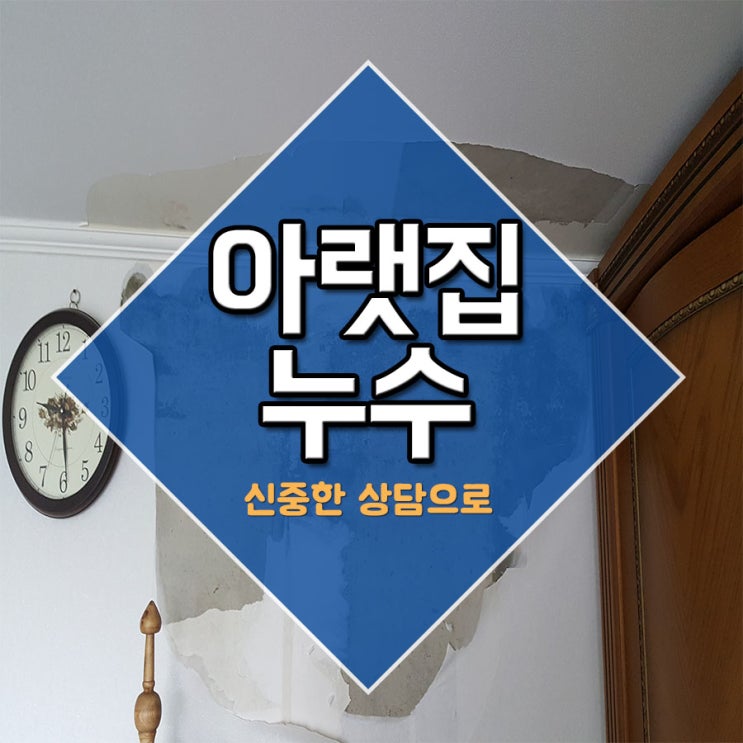  아랫집누수 신중한 상담으로