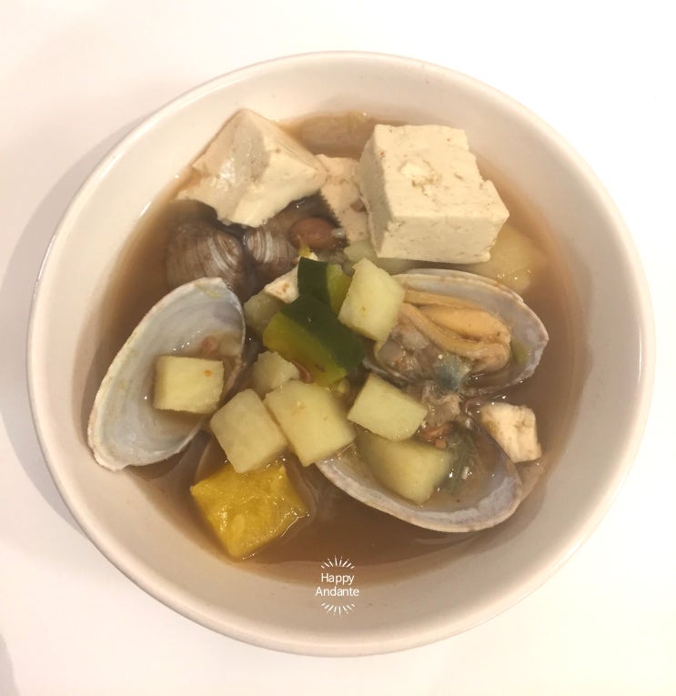  바지락 된장찌개 만드는 법