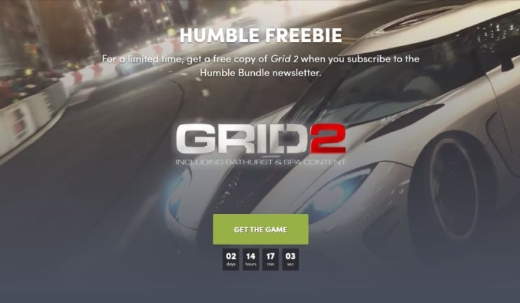 [험블번들] GRID 2 ( 레이싱게임 ) + DLC Pack 2개 스팀키 한시적 무료 배포