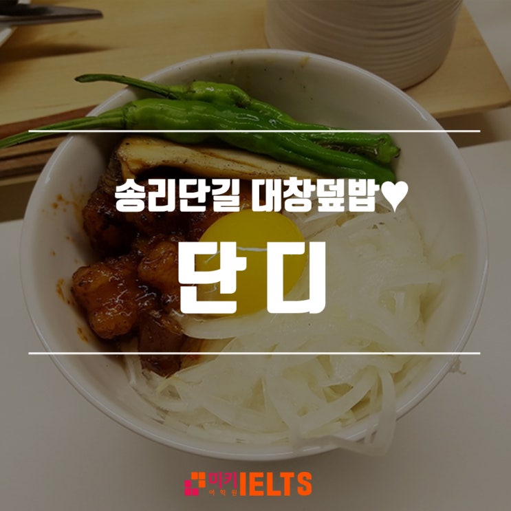  송리단길 맛집, 단디 대창덮밥+부타동!