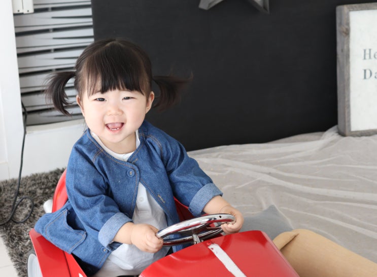  아기청자켓, 엔젤비닷 마젠빈티지자켓으로 아기봄옷 준비 끝