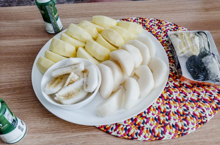  건강한 아침, 맛있는 한국과일들