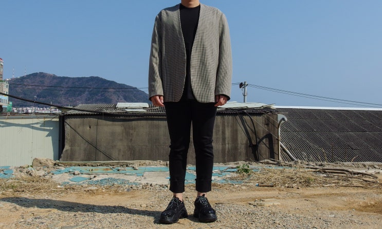  가성비 도메스틱 브랜드 이에스엔 카라리스 체크자켓 믿고 거르세요