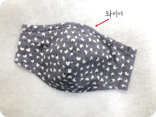  콧등 와이어)필터 교체형 마스크 만들기 과정샷
