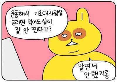  급찐급빠! 내 나름대로 해보는 샨토끼 다이어트