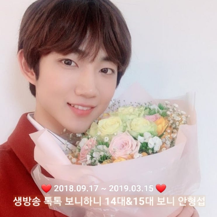  안형섭 [보니하니] 14대, 15대 보니로서 마지막 방송 하루의 기록 . 190315