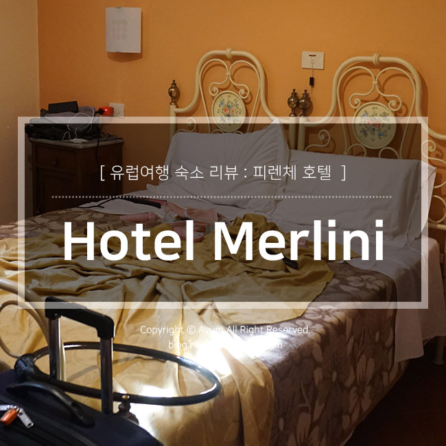  피렌체 숙소 : 호텔 메를리니 (Hotel Merlini)