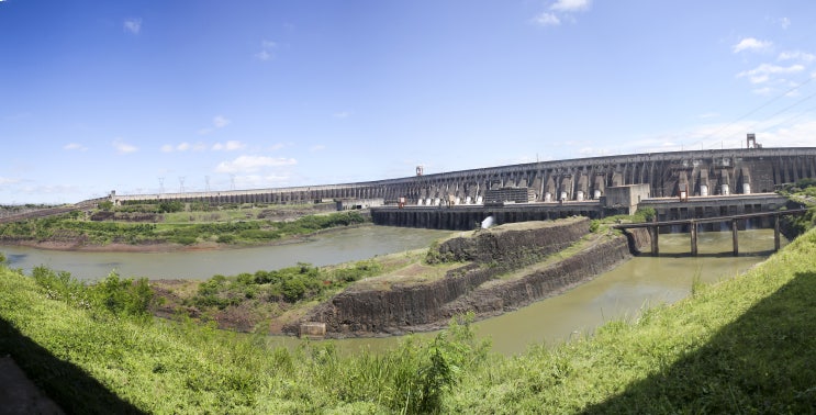 브라질 파라과이 이타이푸댐 수력발전소