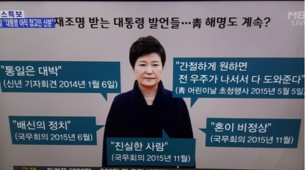  박근혜 어록 벌꿀 발언 우주가 도와줄 것 통일은 대박 발언