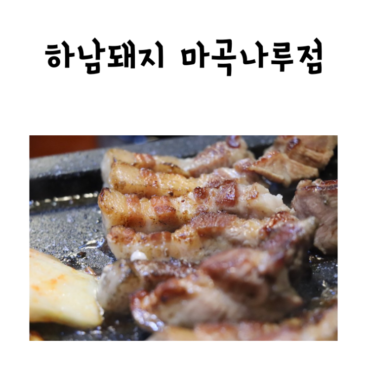 서울식물원 마곡고기집 하남돼지 줄서서 먹는 이유 알겠다.