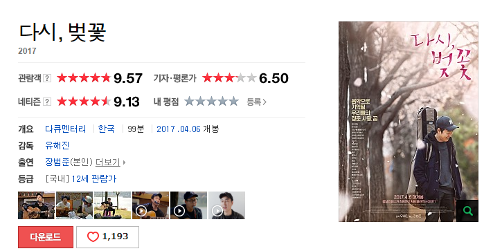 장범준 영화 다시 벚꽃, 소개 / 장범준 앨범 발매 소식!!+장범준 숨겨진 이야기