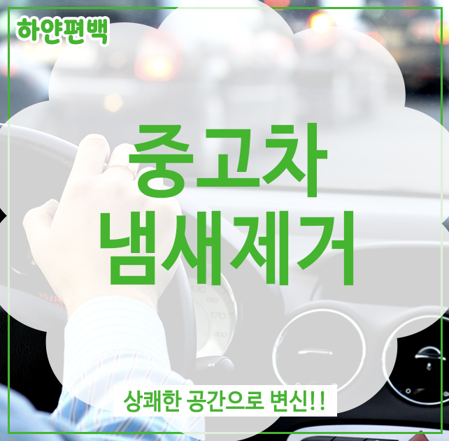  중고차 냄새제거, 상쾌한 공간으로 변신!!