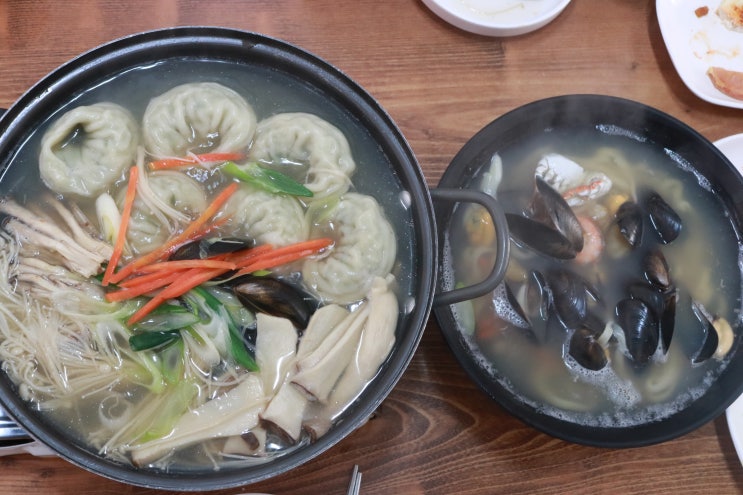  운천저수지 맛집 홍두깨칼국수 .