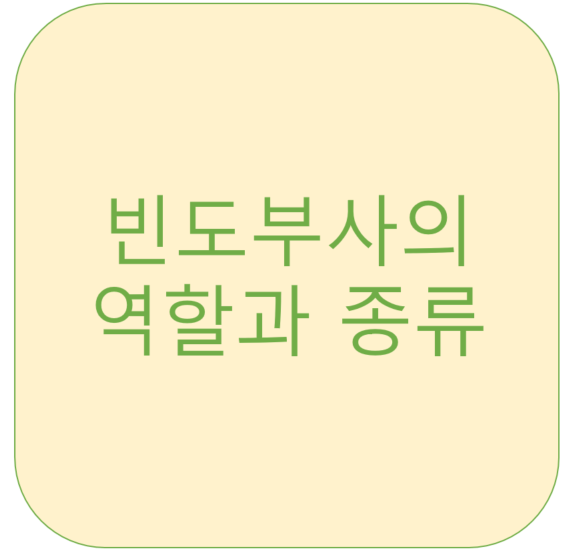  빈도부사 역할과 종류 정리<영잘>