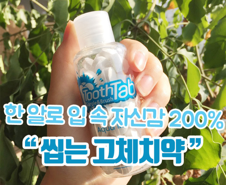  휴대용 씹는 고체치약 사용하기 편해요 ~