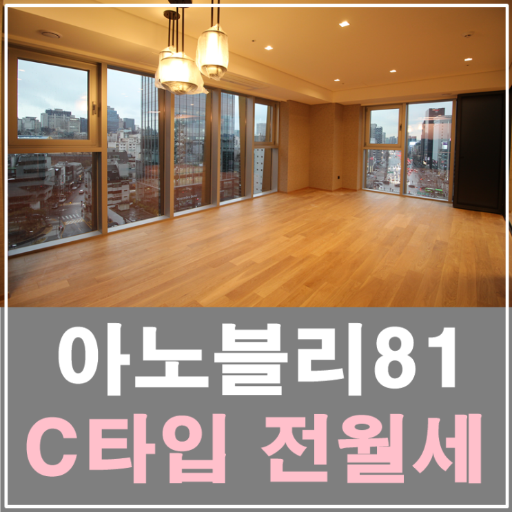 청담동 아노블리81 C타입 전월세(내부영상포함)