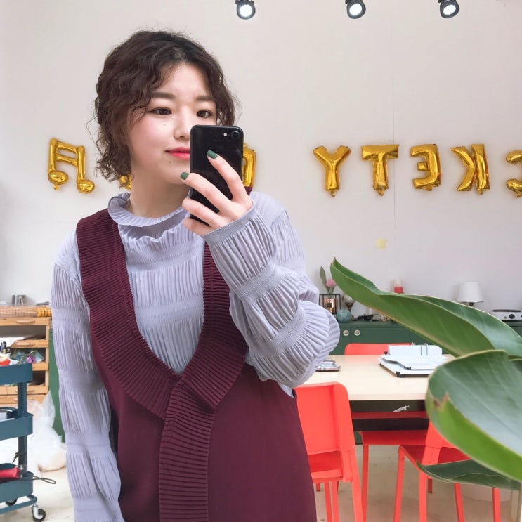  <부천 / 옥길동> 길고 지저분했던 긴머리 빠이, 단발 히피펌으로 기분전환!  @프리미엄 헤어살롱 차차
