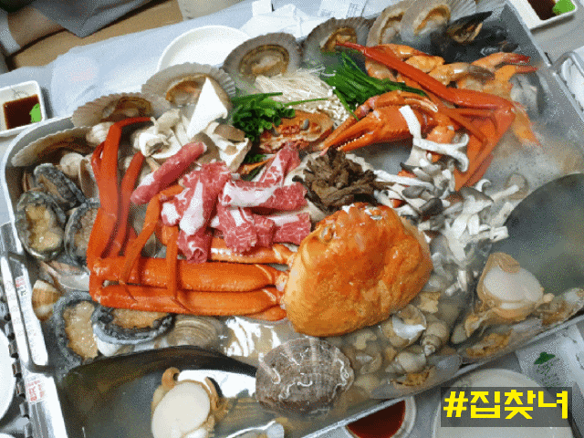  속초 동명항 대게 맛집 @철판 홍게 해신탕 # 홍게찜 게껍데기 냠냠