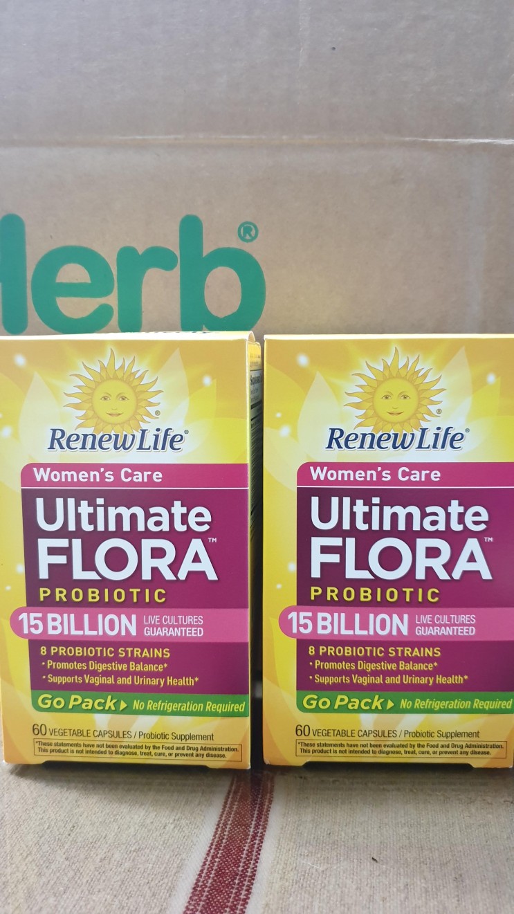 아이허브 개봉기 - 리뉴라이프 Ultimate Flora Probiotic(여성용 질유산균) : 여성의 질염 에 좋은 유산균 제품