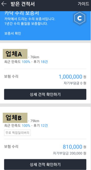  카닥 이용 후기