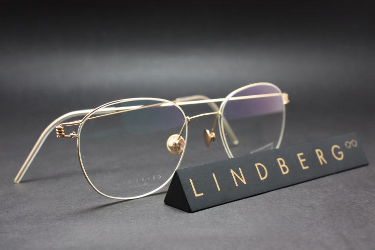  린드버그 18K 금테 로빈 ROBIN 49 size 안경 LINDBERG Precious 프레셔스 로즈 골드 안경테