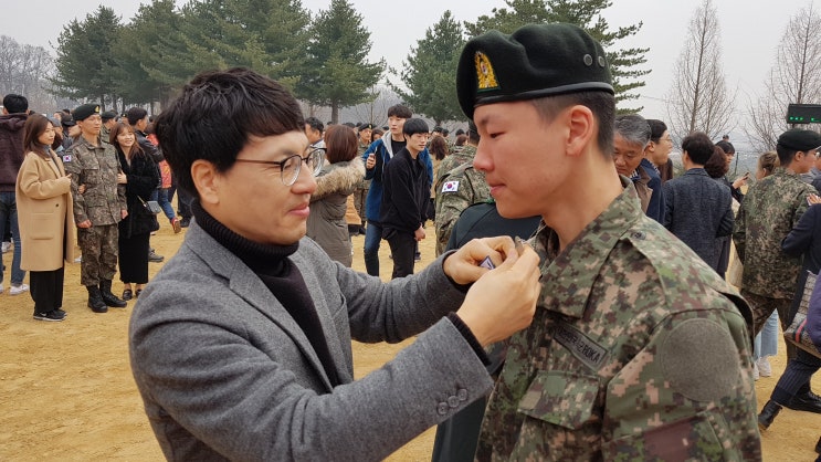  25사단 비룡부대 신병훈련소 수료식 후