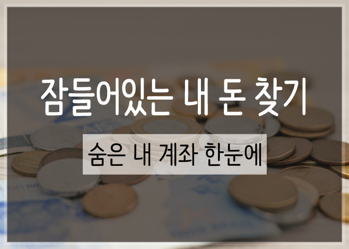  잠들어있는 내 돈 한눈에 찾기, 숨은 계좌, 카드 찾기