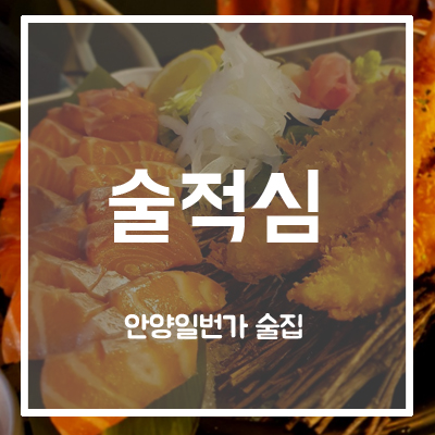  [안양일번가 술집]술적심, 안양에 이런 분위기가..?