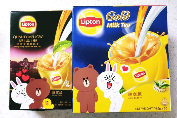  홍콩 립톤 밀크티 비교