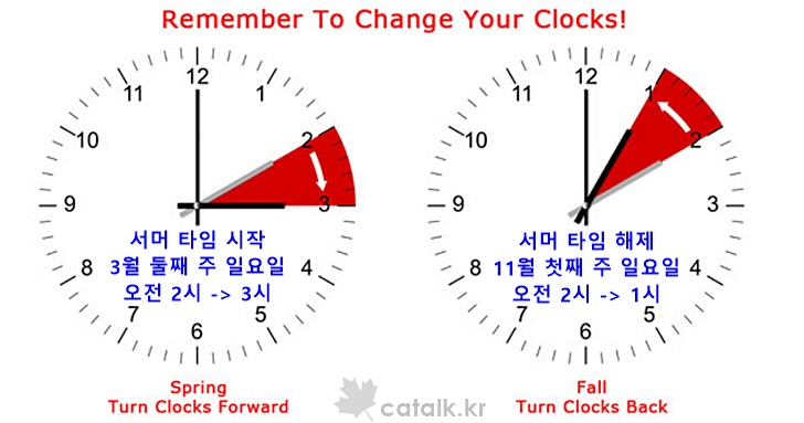 미국 썸머타임을 아시나요?