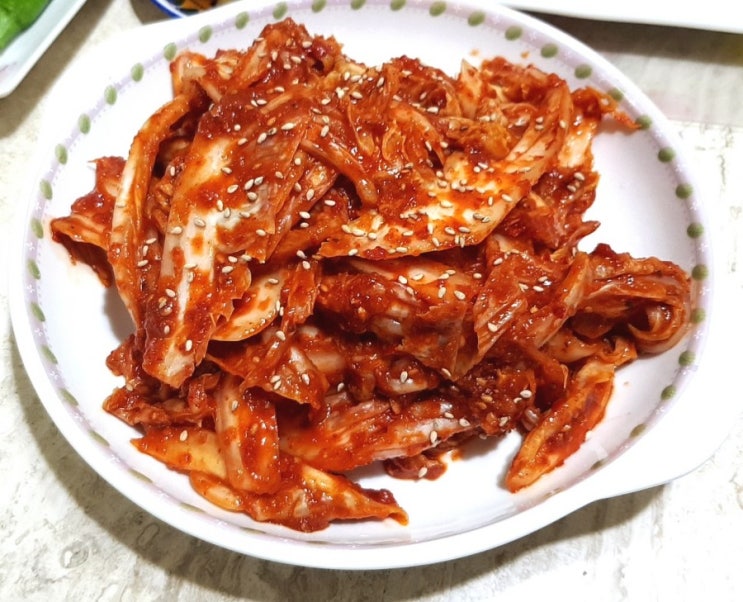  배추겉절이김치 담는 법(전라도식)