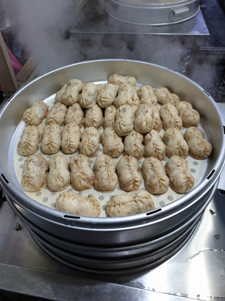 제주맛집 올레시장 우도 돼지네 땅콩만두