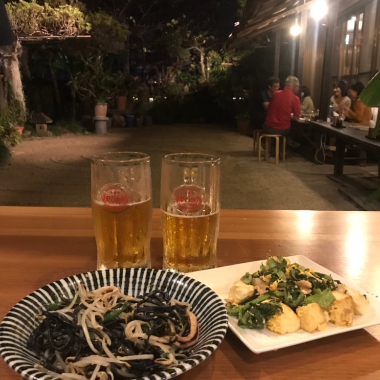 오키나와 여행 : 슈리성 맛집 아시비우나 오징어먹물소바