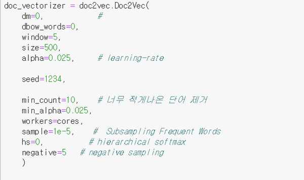 [python]Doc2vec - 4 ) similarity : 네이버 블로그