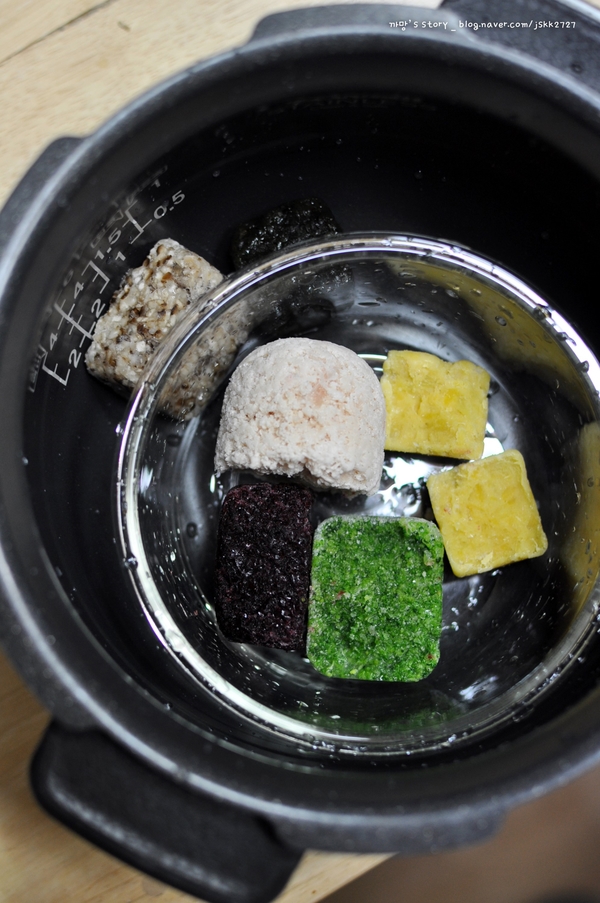  [중기이유식23,24] 소고기 순두부 미역 표고 죽 & 닭고기 비트 브로콜리 고구마 죽 :: 두부는 처음!!