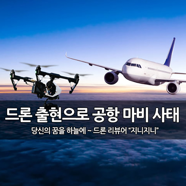 드론으로 인한 공항의 비행 운항 중단 사태 드론으로 인한 공항의 비행 운항 중단 사태