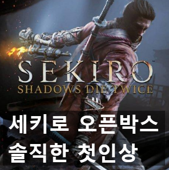소울류 신작 게임 세키로 오픈박스와 첫인상 리뷰 소울류 신작 게임 세키로 오픈박스와 첫인상 리뷰