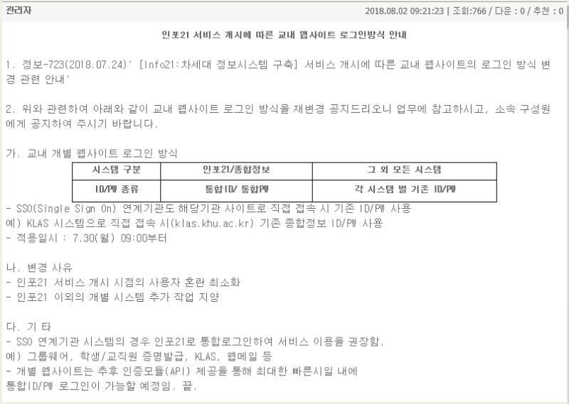 경희대학교 통합정보시스템 인포21 info : 네이버 블로그 경희대학교 통합정보시스템 인포21 Info : 네이버 블로그