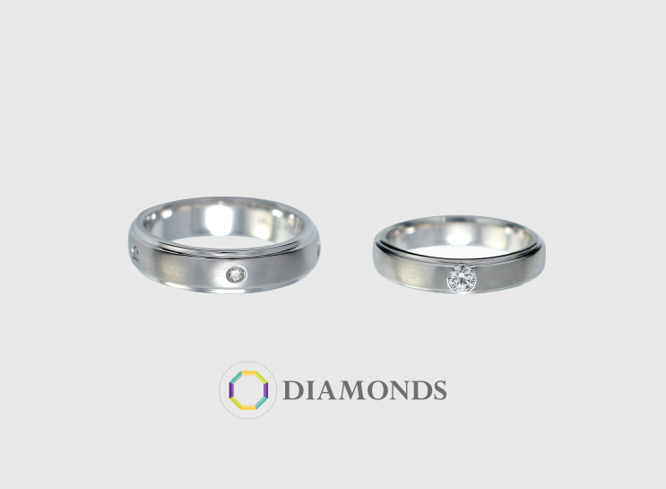  웨딩밴드 - DIAMONDSⅡ