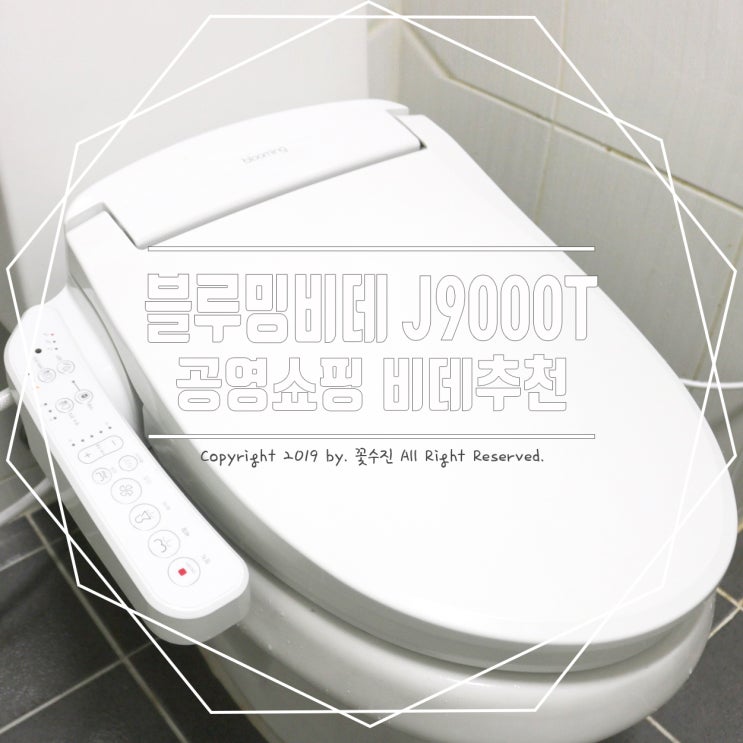  블루밍비데 J9000T 비데추천 , 공영쇼핑 구매후 비데설치 뚝딱