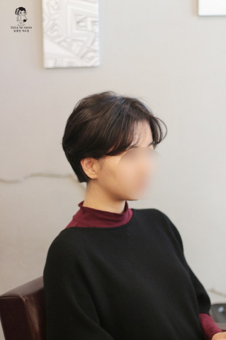  여자 가르마펌을 빼놓고는 숏컷을 논할 수 없어요~