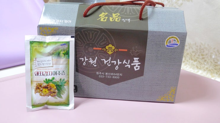  돼지감자여주즙 강원건강식품 꾸준히 챙기는중!