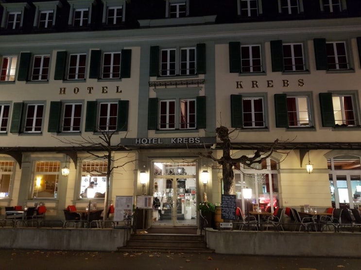 서유럽 패키지 D+4 : 스위스 여행 숙소 / 인터라켄 크랩스 호텔 (Krebs Hotel) 후기 / 조식 후기