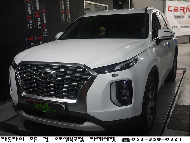  대구튜익스전문점 오토앤북구점 카메이징 현대자동차 팰리세이드 순정 튜익스 사이드스텝 장착 순정업그레이드 순정튜닝