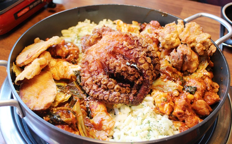  부천대 맛집 닭갈비 동아리에서 이색메뉴 먹음
