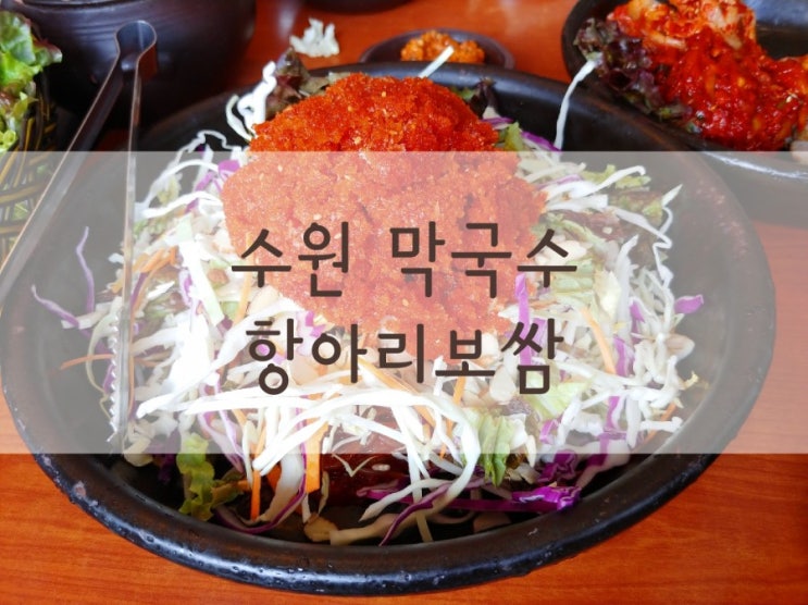  수원 막국수 점심으로 먹기 좋은 항아리보쌈!