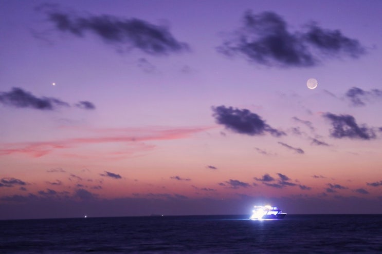 D+5 ② 몰디브여행 마지막 밤! 아름다운 일몰과 밤하늘의 은하수 (몰디브 일몰 시간)