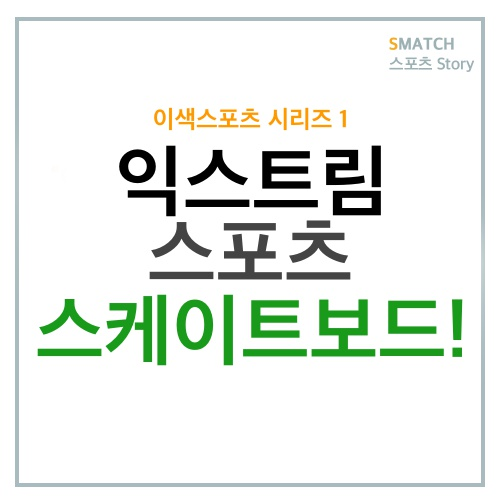  익스트림 스포츠 스케이트보드!